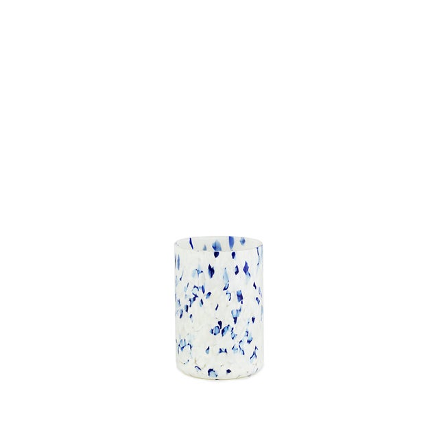 Stories of Italy Macchia su Macchia Tumblers - Blue & Ivory Mix, Set of 6 For Sale - Image 4 of 9