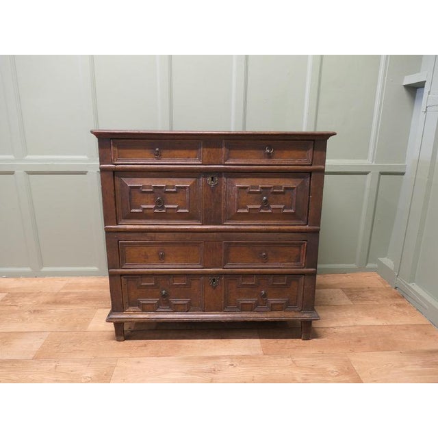 2000 - 2009 17th Century Oak Chest of Drawers For Sale - Image 5 of 8