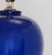 Vintage Mid-Century Modern Cobalt Blue Ceramic Table Lamp For Sale In Orlando - Image 6 of 7