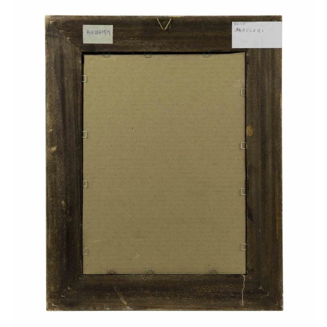 Mino Maccari, Woman, Original Mixed Media on Board, 1975 For Sale - Image 3 of 4