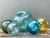 Forest Green Vintage Japanese Glass Buoys - Set of 5 For Sale - Image 8 of 12