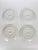 Set of 4 Majolica Plates in White Ceramic, France, 1980s, Set of 4 For Sale - Image 11 of 13
