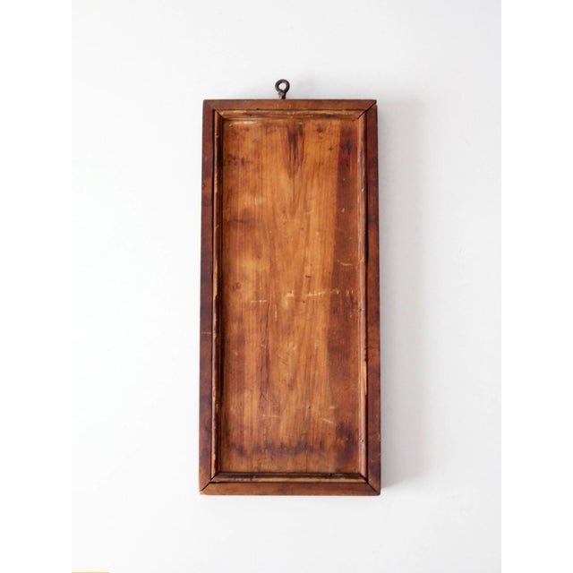 Brown Antique Primitive Double Reflection Mirror For Sale - Image 8 of 12