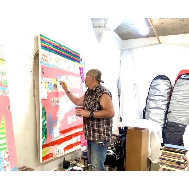 Circle Palette #1 Abstract Painting For Sale - Image 4 of 5