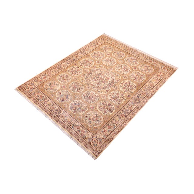 Designed with mesmerizing intricacy and gorgeous color palette, this hand-knotted masterpiece demonstrates the beauty and...