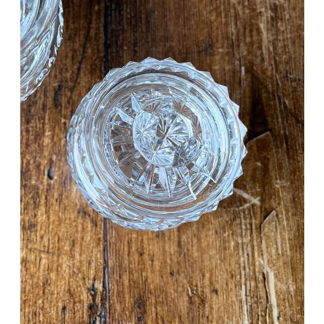 Glass Late 20th Century Waterford Crystal Small Jam Jar, Jelly Jar, Honey Pot or Condiment Jar With a Lid For Sale - Image 7 of 10