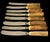 Vintage J Fraser Horncraft of Braemar Scottish Stag Handled Butter Knife m - Set of Eight For Sale - Image 4 of 10