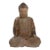 Antique Carved Wood Mediating Buddha For Sale
