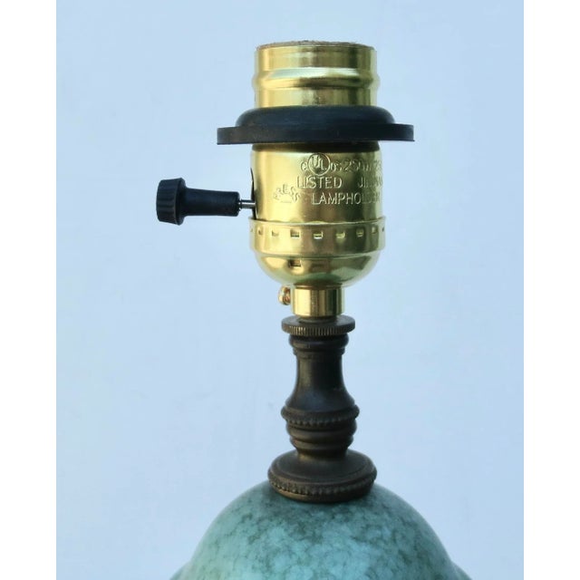 Vintage 1930s Ceramic Egyptian Cobra Lamp For Sale In New York - Image 6 of 11