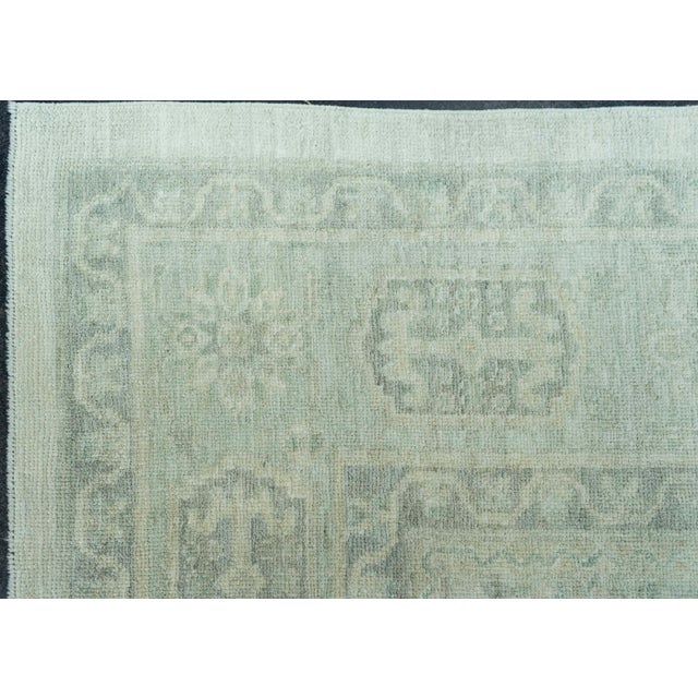 Early 21st Century Turkish Oushak Antique Look Rug 8'7" x 10'4" #19346 For Sale - Image 5 of 8