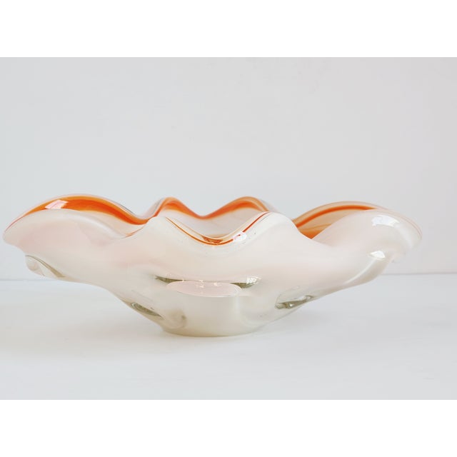 Vintage Murano Fratelli Toso Glass Bowl For Sale - Image 9 of 12