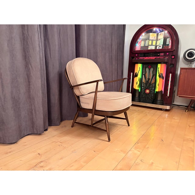 Beige Windsor Armchair by Lucian Ercolani for Ercol, UK, 1960s For Sale - Image 8 of 13