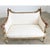 A glorious Louis XVI style canapé-settee from 19th century France, with parcel gilt details to enhance the neoclassical...
