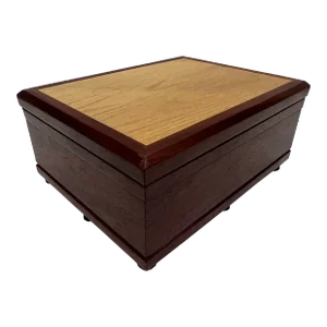 Vintage Two Tone Decorative Wood Box