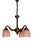 Art Deco Bronze and Glass Chandelier, 1920s For Sale - Image 4 of 12