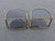 German Brass Rollable Nightstands with Toned Glass Shelves, 1970s, Set of 2 For Sale - Image 5 of 9