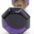 Traditional Pair of Vintage Octagon Dark Purple Glass Door Knobs For Sale - Image 3 of 6