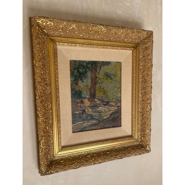 Mid Century Oil Painting by Angelo Charles Scibetta, C. 1940's For Sale In San Francisco - Image 6 of 15