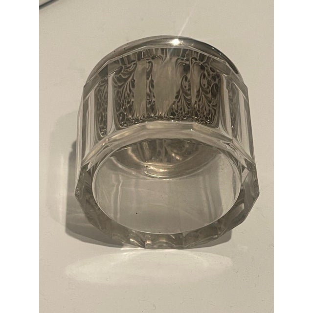 Late 19th Century Glass Bottle with Sterling Silver Top, Late 19th Century For Sale - Image 5 of 8