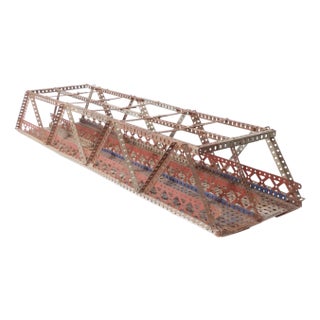 Vintage Erector Set Architectural Trestle Bridge Model For Sale