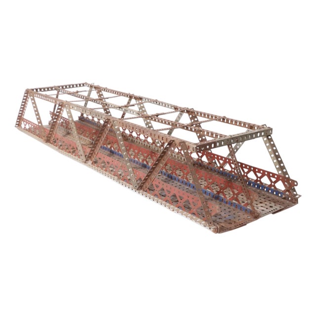Vintage Erector Set Architectural Trestle Bridge Model For Sale