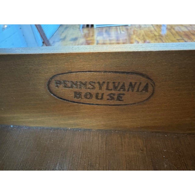 Pennsylvania House Vintage Pennsylvania House Corner Desk With Bookcase/Hutch For Sale - Image 4 of 10