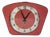 Kitchen Clock in Red Formica from Bayard, 1950s For Sale
