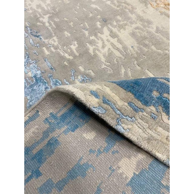 1990s Handwoven Modern Abstract Area Rug 12x15 For Sale - Image 4 of 12