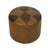 Textile Vintage Round Brown Ottoman with Star Motif, 1960s For Sale - Image 7 of 11