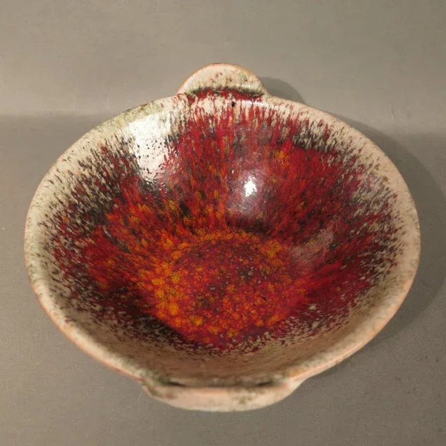 Mid-Century Modern Ceramic Bowl by Friedgard Glatzle for Karlsruher Majolika, 1972 For Sale - Image 3 of 6