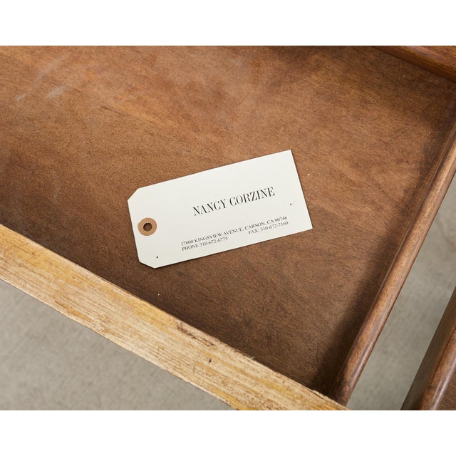 Brown Nancy Corzine Neoclassical Laurel Desk Writing Table For Sale - Image 8 of 12
