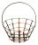 Distressed Bronze Copper Style Metal Basket For Sale