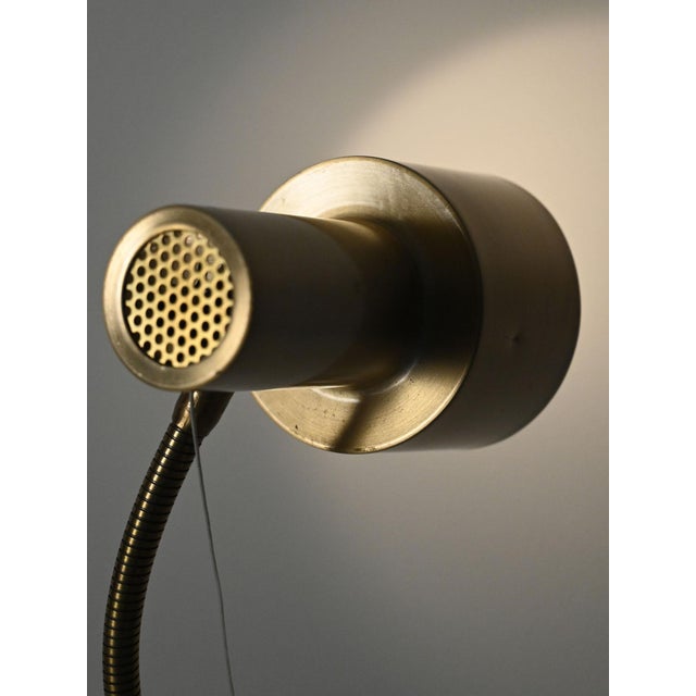 1960s Scandinavian Golden Floor Lamp, 1960s For Sale - Image 5 of 9