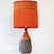 Red Volcanic Ceramic Table Lamp by R. Houben, 1970 For Sale - Image 6 of 9