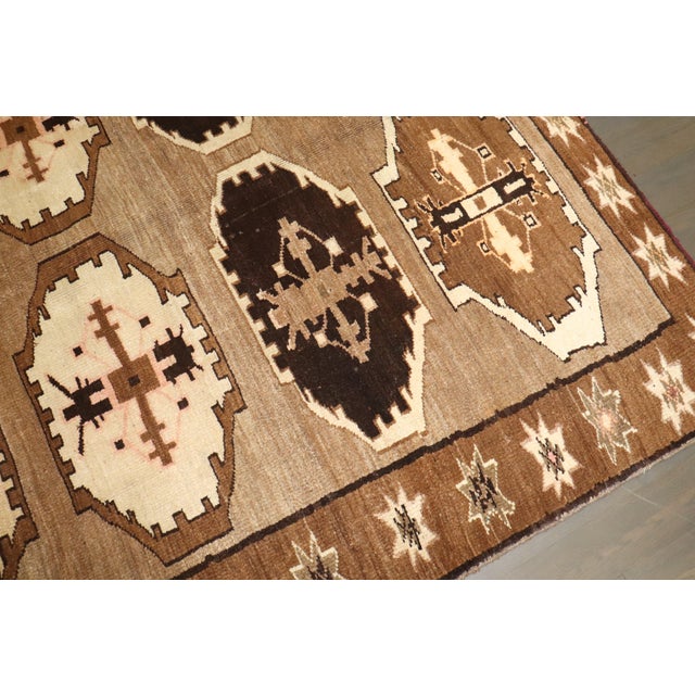 Vintage Zabihi Collection Tribal Square Size Rug - 6'7" x 7' For Sale - Image 4 of 8