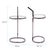 Silver Oval Stainless Steel Drink Table For Sale - Image 8 of 9