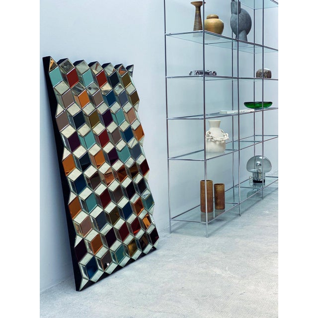 Contemporary Abstracta Modular Shelf in Chrome and Glass by Poul Cadovius for Royal System, Denmark, 1960s For Sale - Image 3 of 11