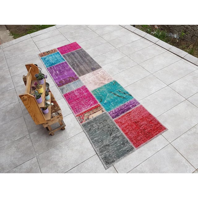 Textile Saloon Vintage Oushak Wool Rug For Sale - Image 7 of 10