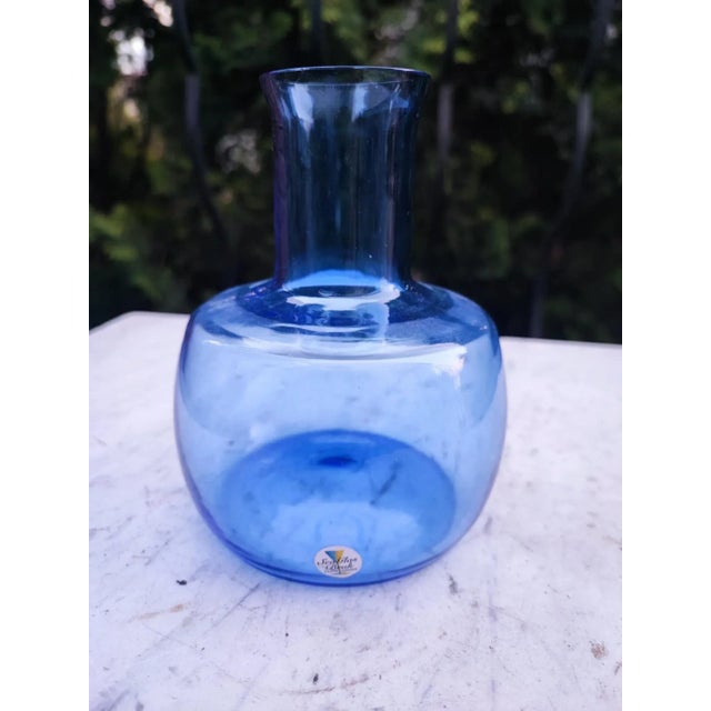 Glass Vase in Blue from Kosta Boda, 1970s For Sale - Image 3 of 7