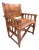 Campaign-Style Leather Armchair With Brass Accents by Thomasville Earnest Hemingway Collection For Sale