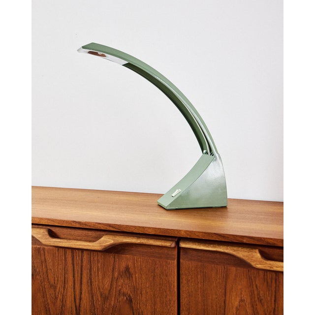 1970s Space Age Olive Table Lamp, 1970s For Sale - Image 5 of 5