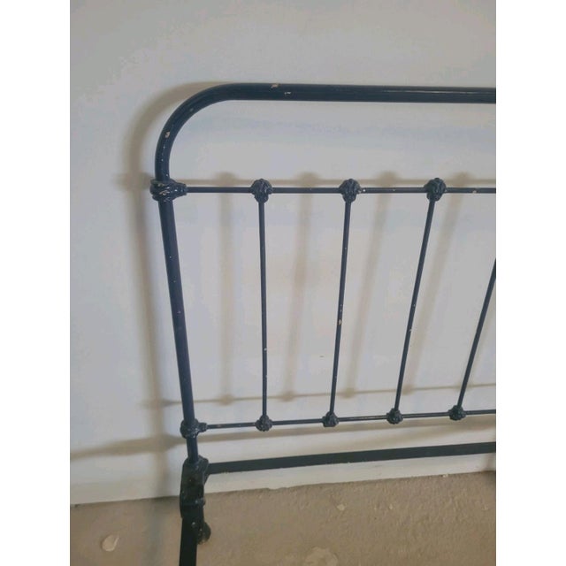 Antique Style Wrought Iron Bed, 1950s For Sale - Image 7 of 10