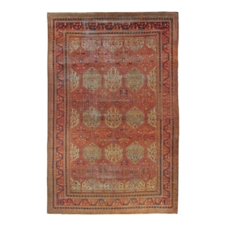 Antique Oversized Turkish Anatolian Rug With Geometric Medallions - Rug & Kilim For Sale