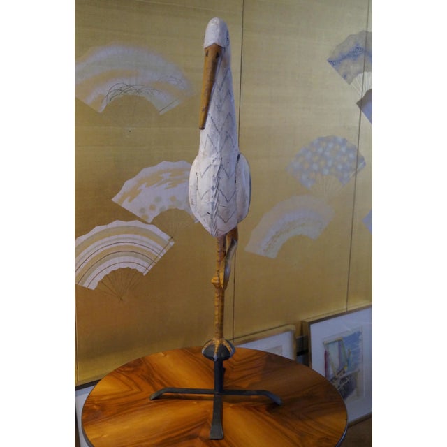 Antique French Stork Weathervane, Early 1900s For Sale - Image 5 of 9