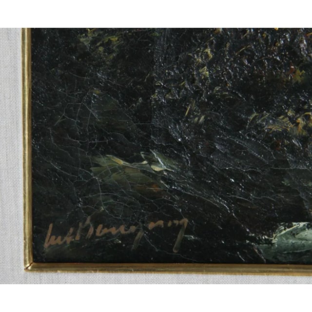 1930s Marcel Bouyeron, Ruisseau a Marsangy, Yonne, Oil Painting For Sale - Image 5 of 7