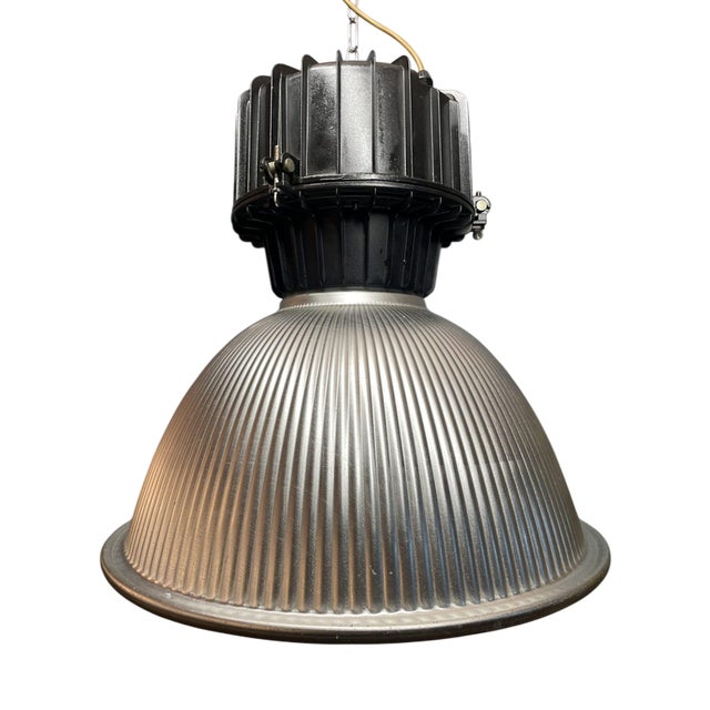 Vintage Industrial Aluminium Pendant Light For Sale