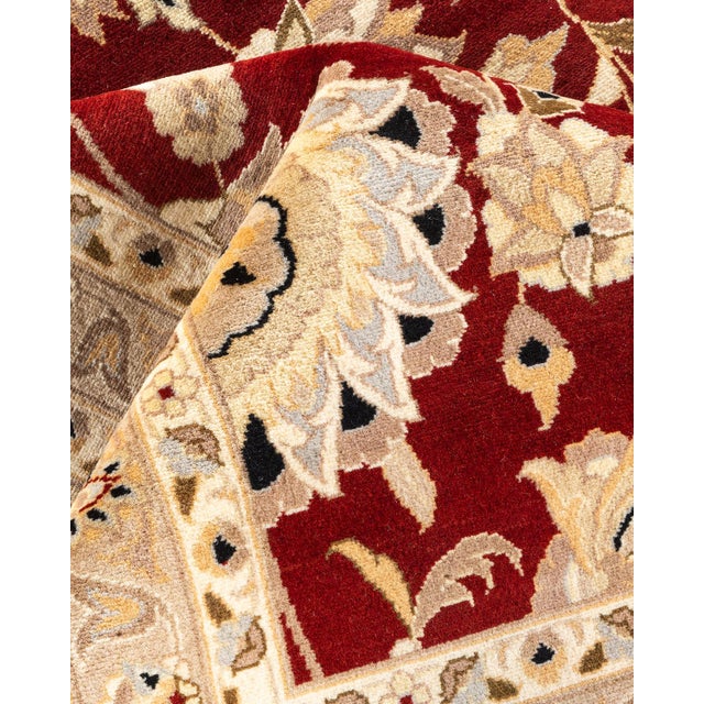 Textile Mogul, One-of-a-Kind Hand-Knotted Area Rug - Red, 12' 0" x 14' 8" For Sale - Image 7 of 8