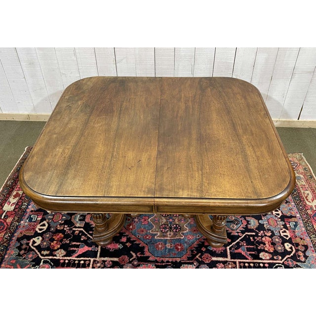 Early 20th Century Henri II Walnut Table with Extensions For Sale - Image 9 of 17