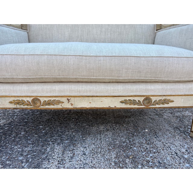 French 19th Century French Louis XVI Style Loveseat For Sale - Image 3 of 11