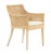 Coastal Blora Arm Chair, Beige, Rattan For Sale - Image 3 of 4